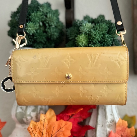 Louis Vuitton Monogram Vernis Porte Feuille Sarah Long Bifold Wallet/*CONVERTED* - Picture 3 of 16